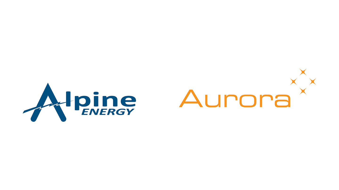 Alipine Energy and Aurora Energy logos