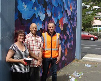 	
Location: North East Valley Substation, Dunedin

Artist: Tara Douglas

Painter: Filipa Crofsky