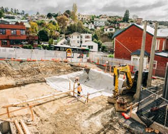 The cleared site for the Smith Street Zone substation upgrade
