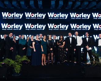 Aurora Energy team at the awards ceremony